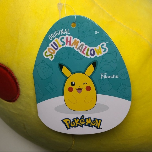 12” Winking Pikachu Squishmallow Pokemon NWT inch - Picture 6 of 8